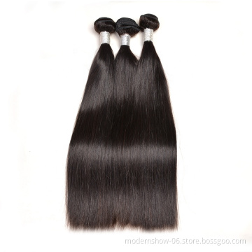 100% Unprocessed Raw Cuticle Aligned Hair Modern Show Virgin Brazilian Silky Straight Human Hair Bundles